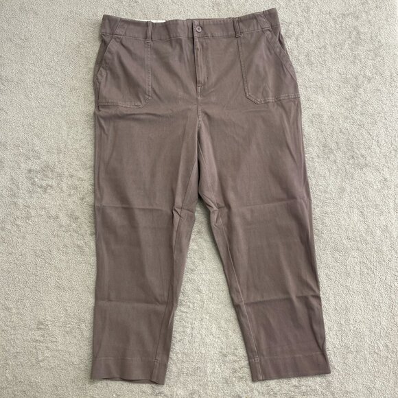 NEW 32 Degrees Cool Women's XXL Ankle Length Pants Purple Cotton/Polyester - Picture 6 of 15